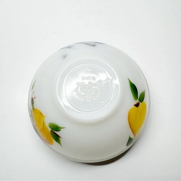 Vintage Fire King Gay Fad Fruit Painted Nesting Bowls - Picture 13 of 14